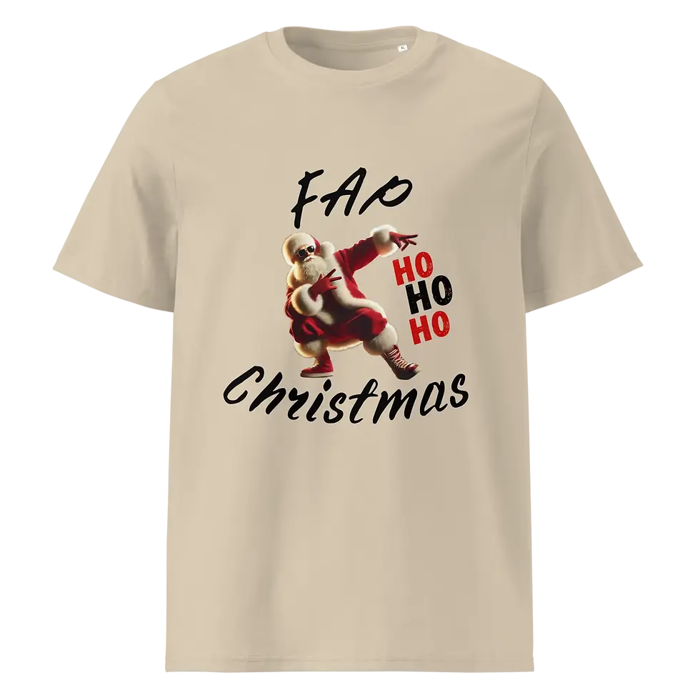 Miniature : FAP Ho Ho Ho - Black - T-shirt unisexe coton biologique