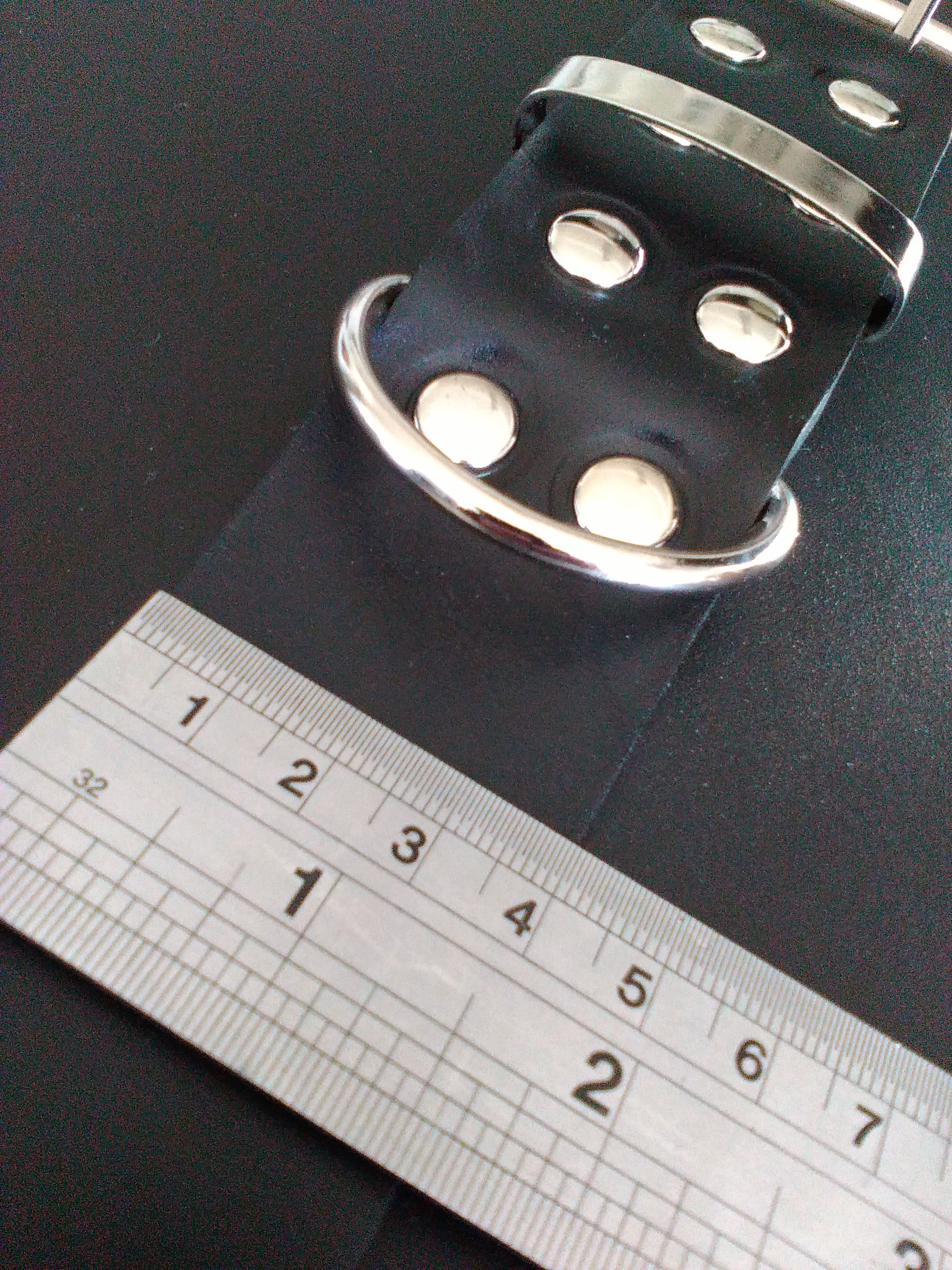 4CM ITALIAN LEATHER DOG COLLAR