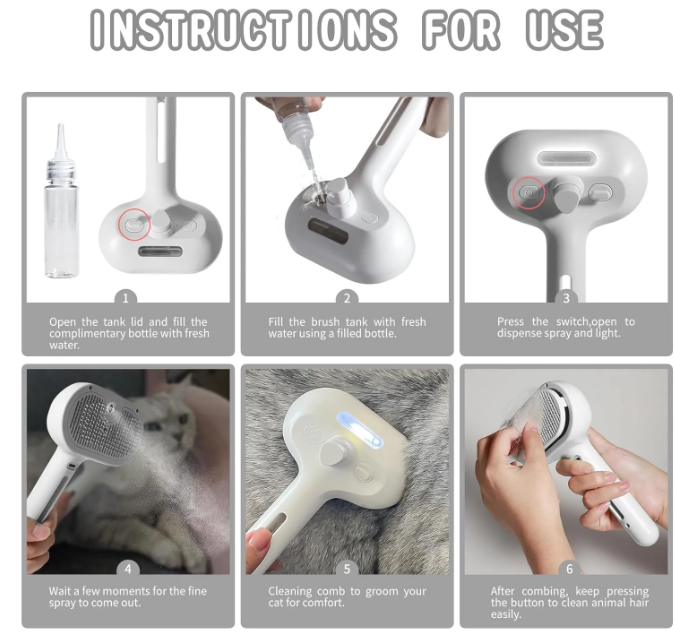 Miniatura: Pet Hair Spray Brush