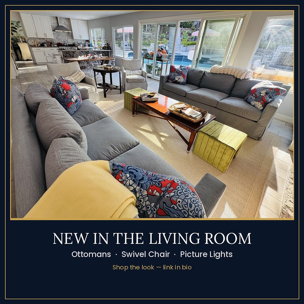 A Few New Pieces in the Living Room