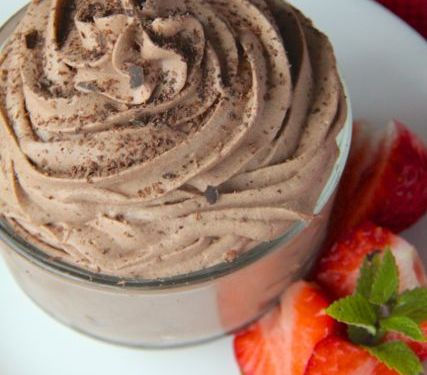 Mousse de chocolate low carb