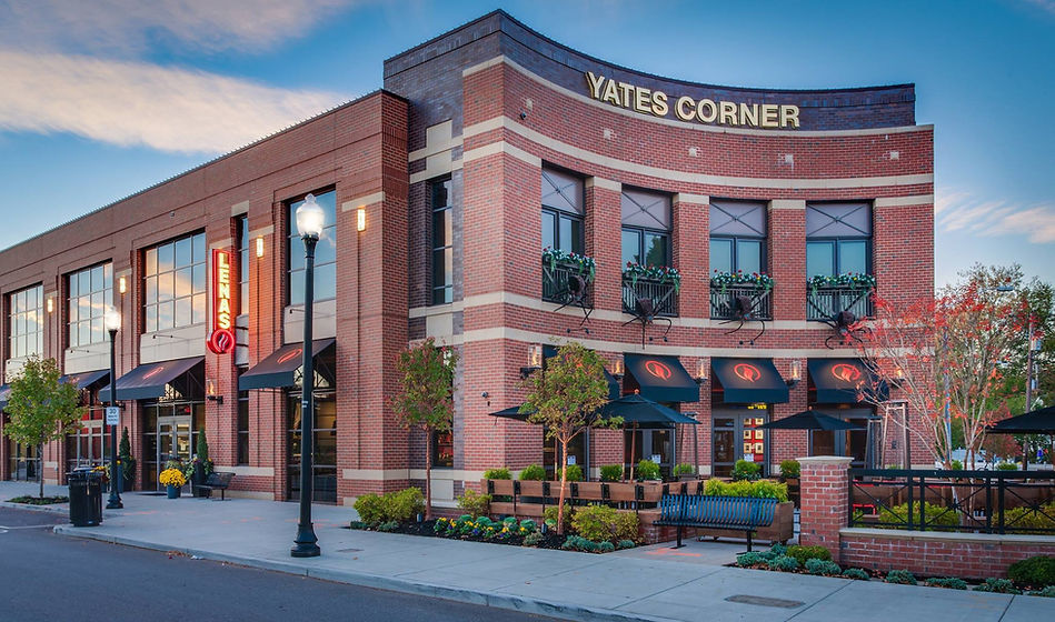Exterior of Lena's Wood-Fired Pizza & Tap at Yates Corner