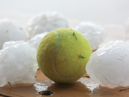 Large hail storm