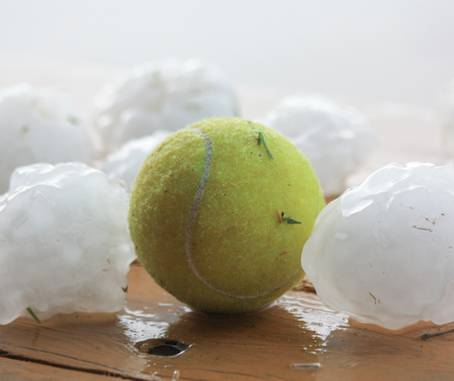 Large hail storm