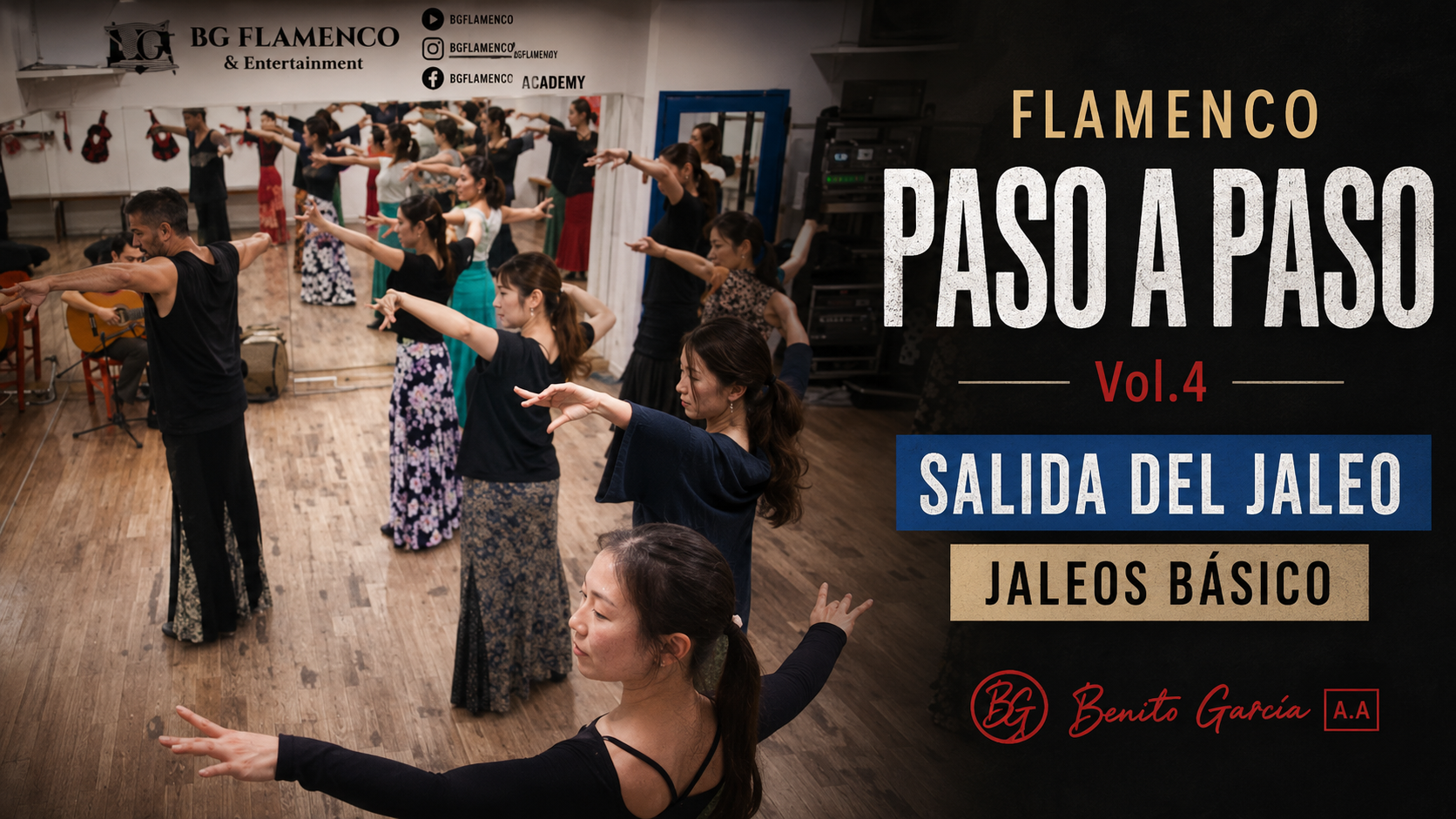 Flamenco Paso a Paso Vol.4 thumbnail: the opening of jaleo and a basic jaleos class.