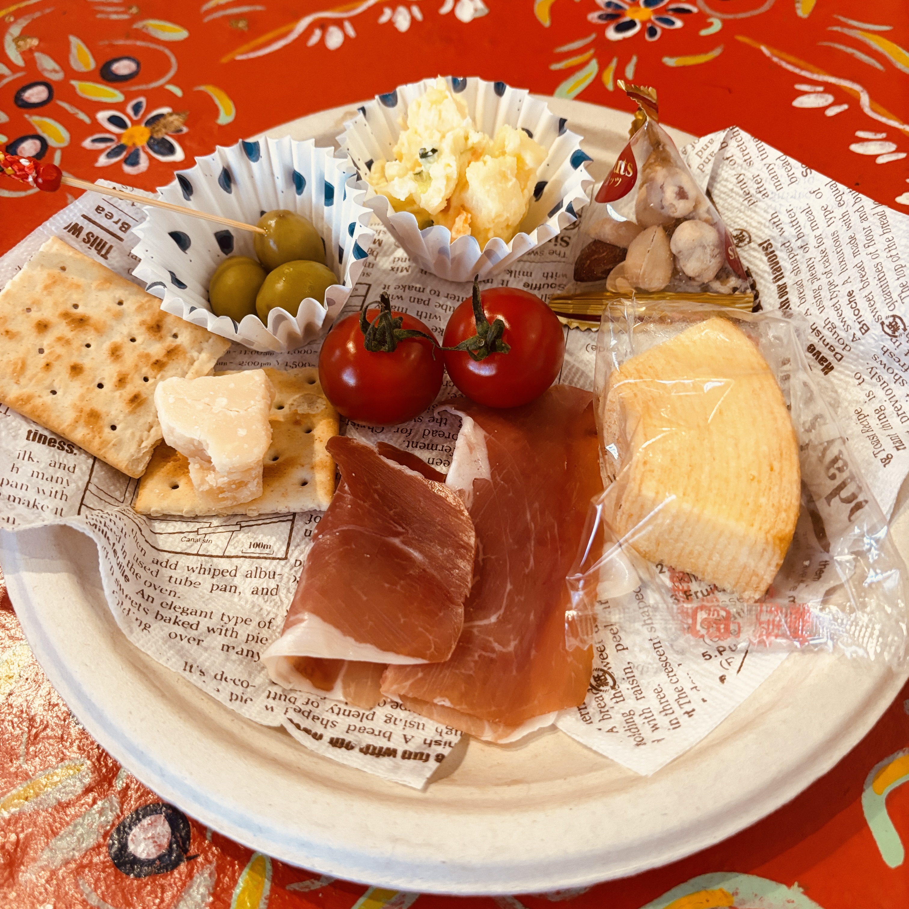 Arranged Food and Objects