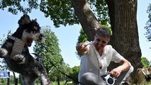 日本のメタセコイアの公園で、Nobu san が撮影した Benito García と Batres の散歩写真。