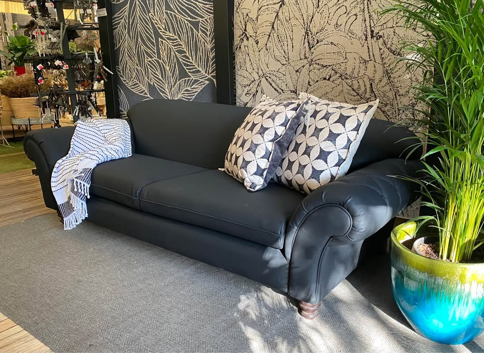 Thumbnail: Newly Reupholstered 3‑Seater Sofa / Bench