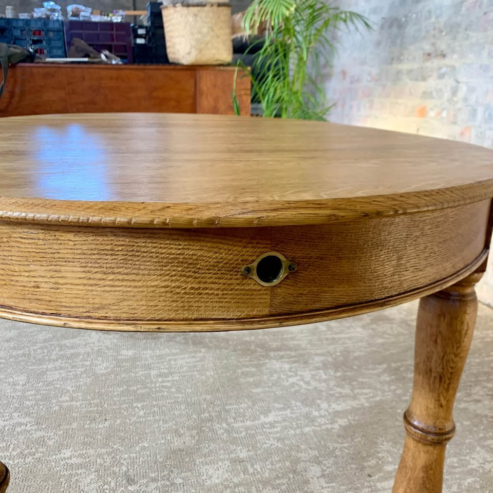 Thumbnail: 6 Seater Oval Oak Dining Table
