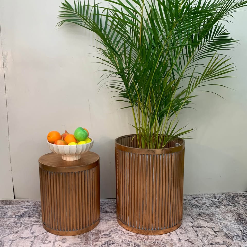 Thumbnail: Copper Colored Side Tables