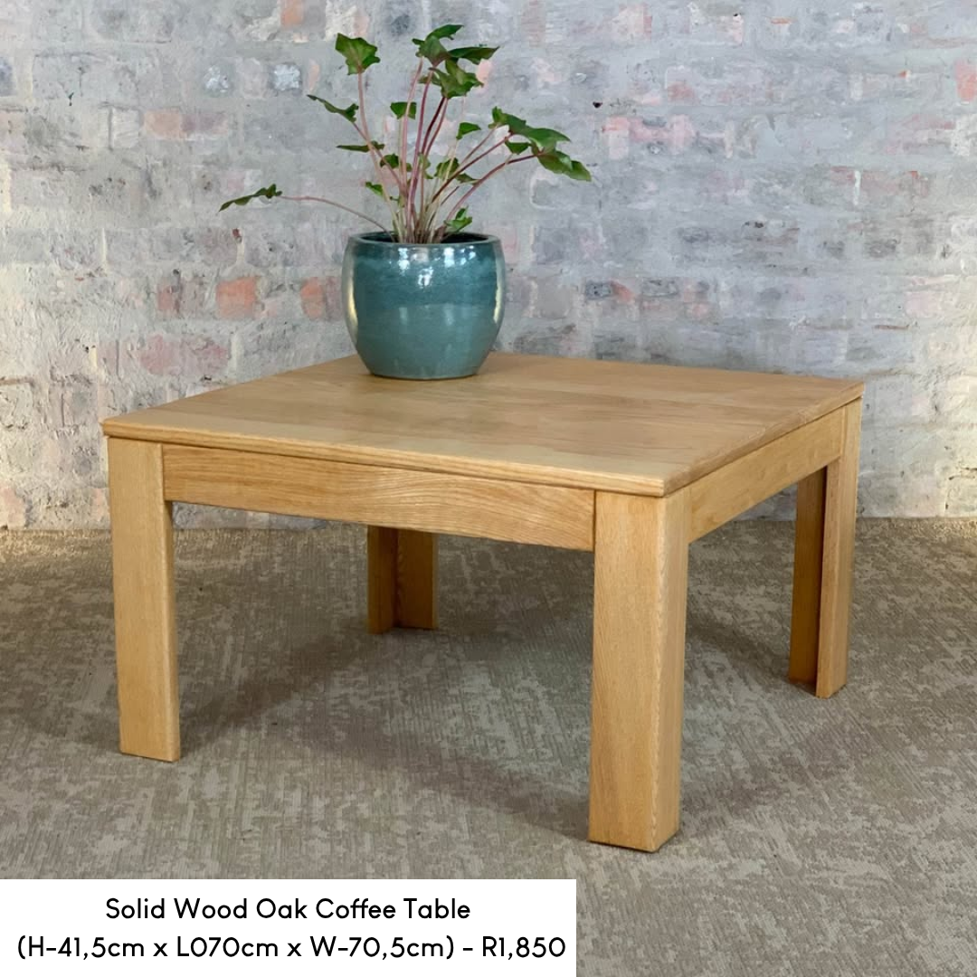 Solid Wood Oak Coffee Table