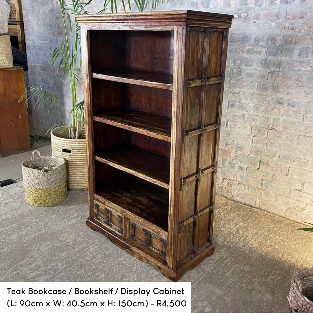 Teak Bookcase / Bookshelf / Display Cabinet