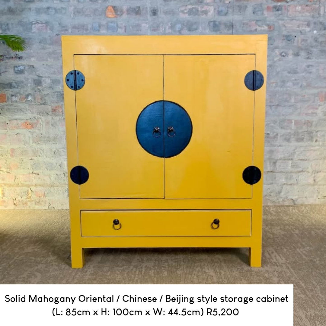Solid Mahogany Oriental / Chinese / Beijing style storage cabinet