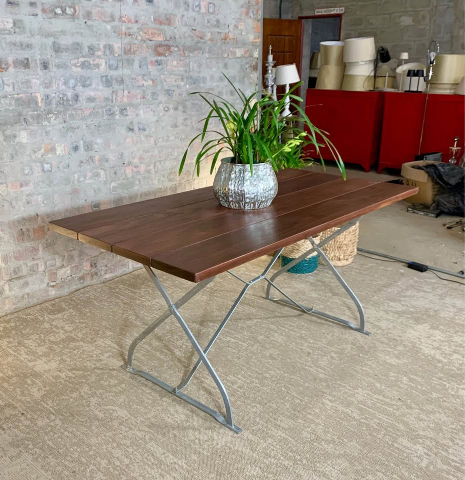 Thumbnail: Solid Wood 6-Seater Patio Table / Bistro Table