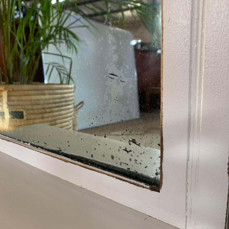 Thumbnail: White Overmantel Mirror with Display Shelves