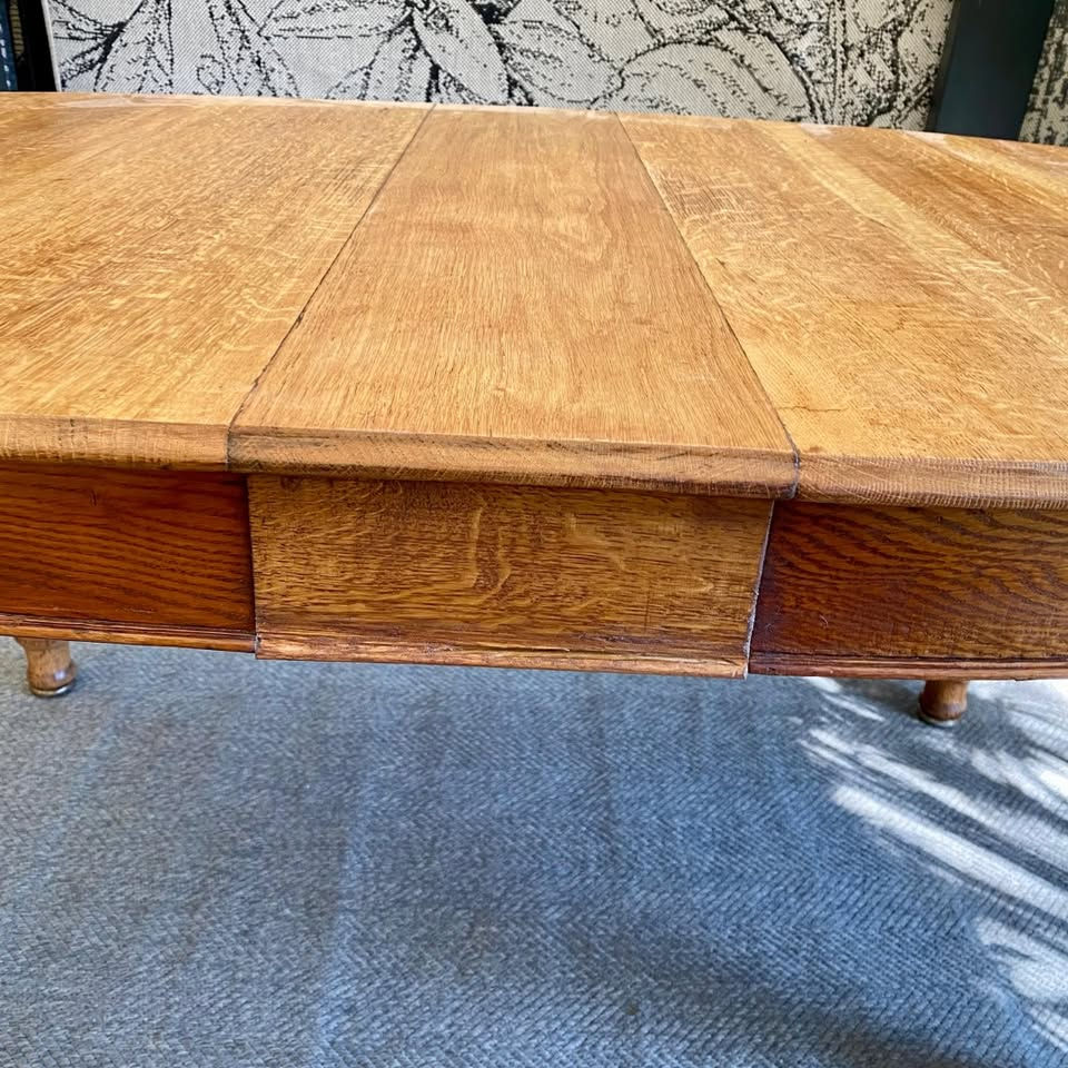 Thumbnail: 6 Seater Oval Oak Dining Table