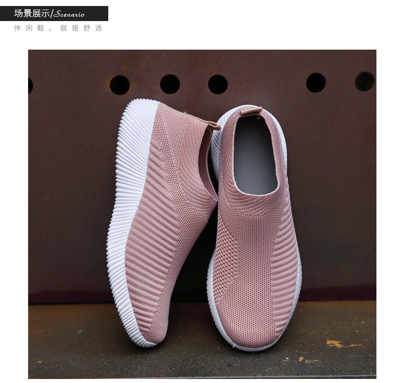 Miniatura: Women Vulcanized Shoes High Quality Women Sneakers Slip On Flats Shoes Women Loa