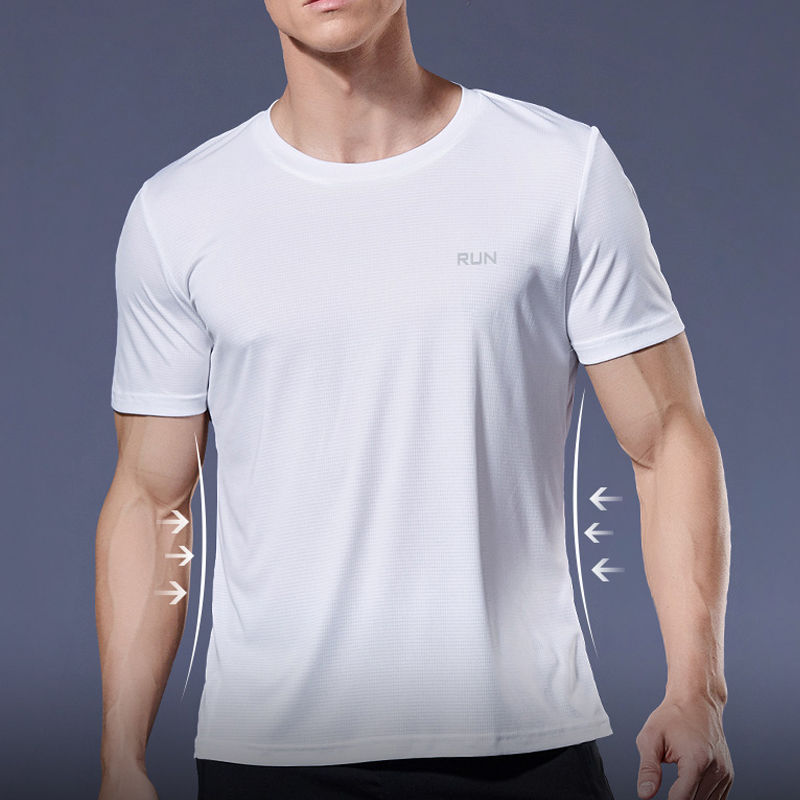 Thumbnail: Running Shirts Soccer Shirts Men's Jersey Sportswear Mens Jogging T-Shirts Quick