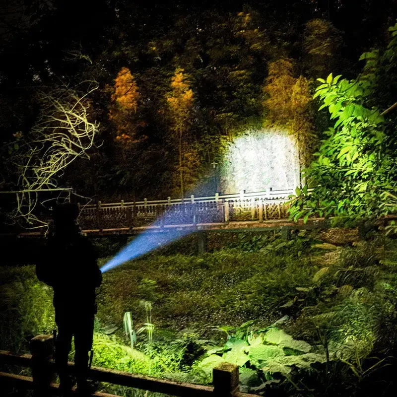 Thumbnail: Flash Light Portable Rechargeable Spotlights High Power Rechargeable Led Flashli