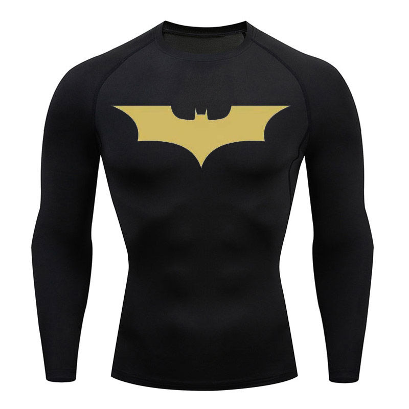 Thumbnail: Compression Shirt Men Short Running T Shirt Gym Sports Top Quick Dry Breathable 
