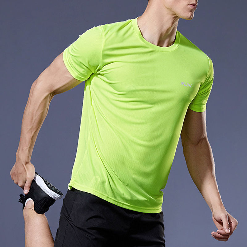 Thumbnail: Running Shirts Soccer Shirts Men's Jersey Sportswear Mens Jogging T-Shirts Quick