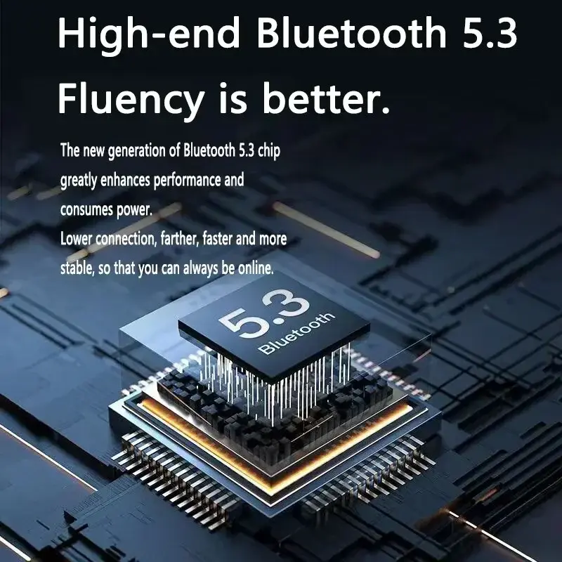 Thumbnail: Original T2 Wireless Bluetooth Earphone Transparent HIFI Headphones LED Power Di