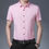 Thumbnail: Men's Business Casual Solid Color Short Sleeved Shirt Non Ironing Comfortable To