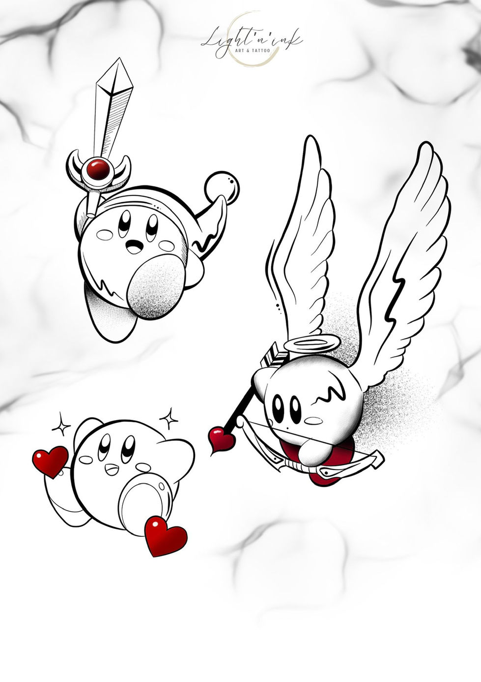 3 flashs kirby à choix