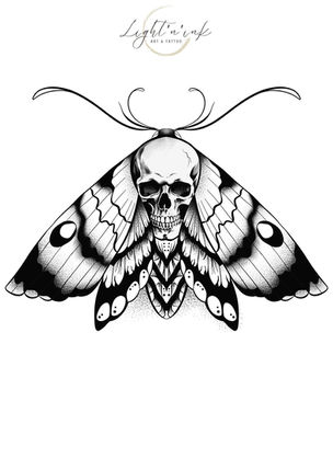 papillon tête de mort