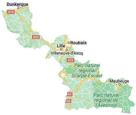 Zone d'intervention du Nord