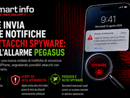 Apple invia nuove notifiche per attacchi spyware: torna l’allarme Pegasus