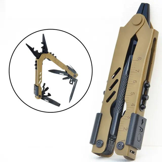Thumbnail: Multitool Multifunctional Stainless steel Pliers For Camping, Hiking and everyda