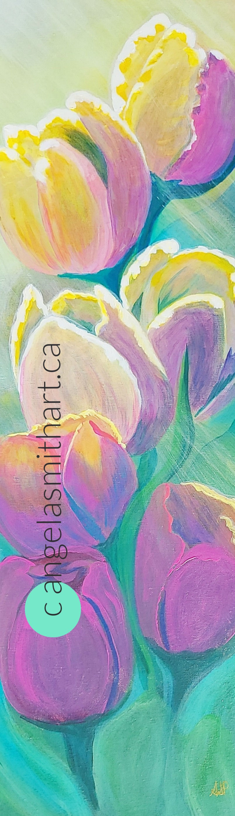Renewed Confidence, 36"x12", Acrylic on Canvas, $450