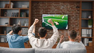 familia mirando el mundial
