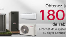 Lennox Promotion: Obtenez jusqu'à $1,800 de Rabais