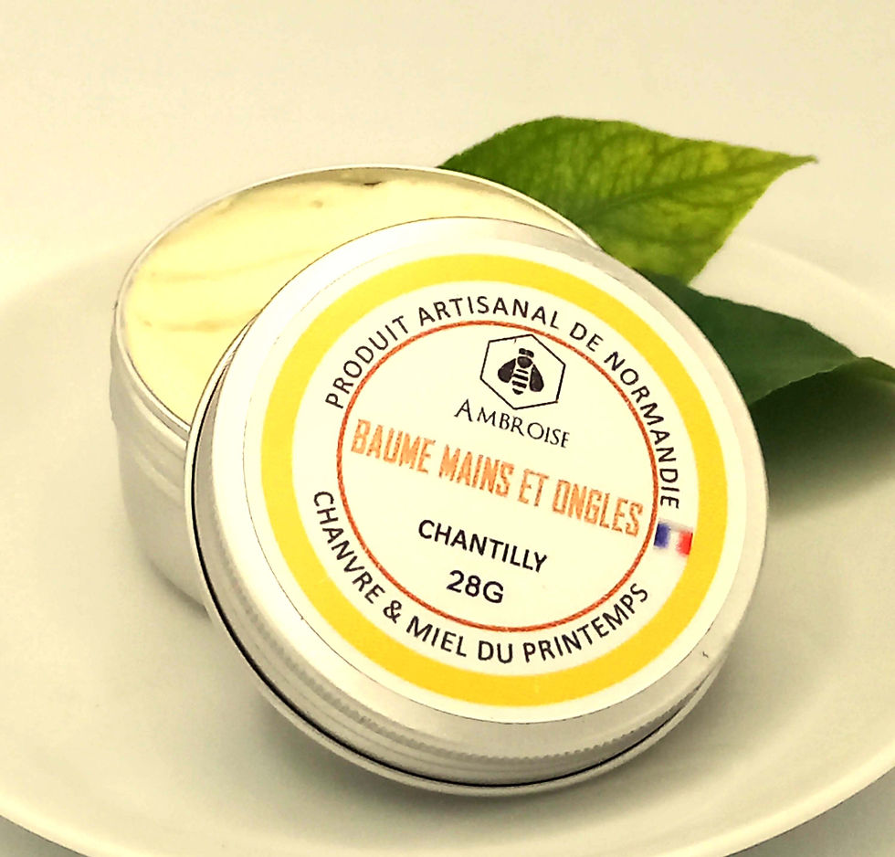 Baume Main et Ongles enrichi en propolis , miel et cire d'abeille