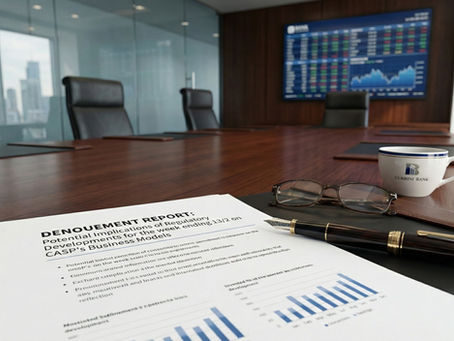 Potential Implications of Regulatory Developments for the week ending 13/2 on CASP’s Business models