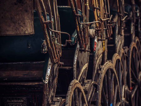 The vintage vehicle