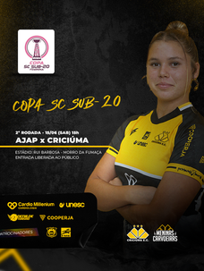 Meninas Carvoeiras enfrentam o AJAP de Pinhalzinho na 2ª Rodada da Copa SC Sub-20