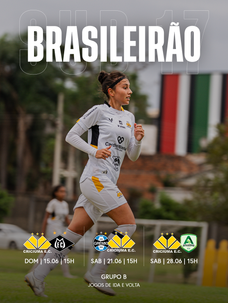 Brasileirão Feminino Sub-17 tem confrontos definidos; Criciúma estreia nesse domingo