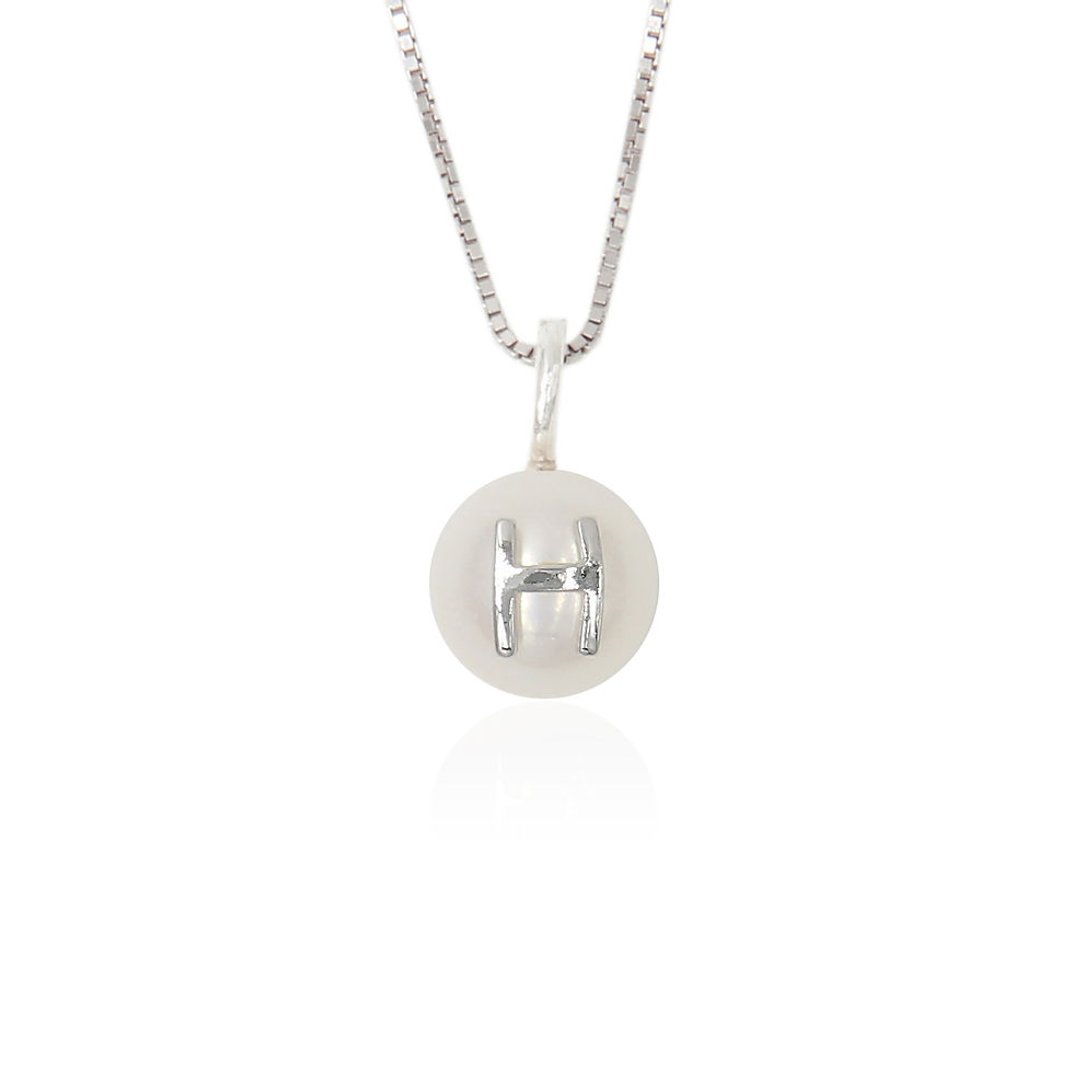 Thumbnail: Initial Pearl - Necklace (A-M)