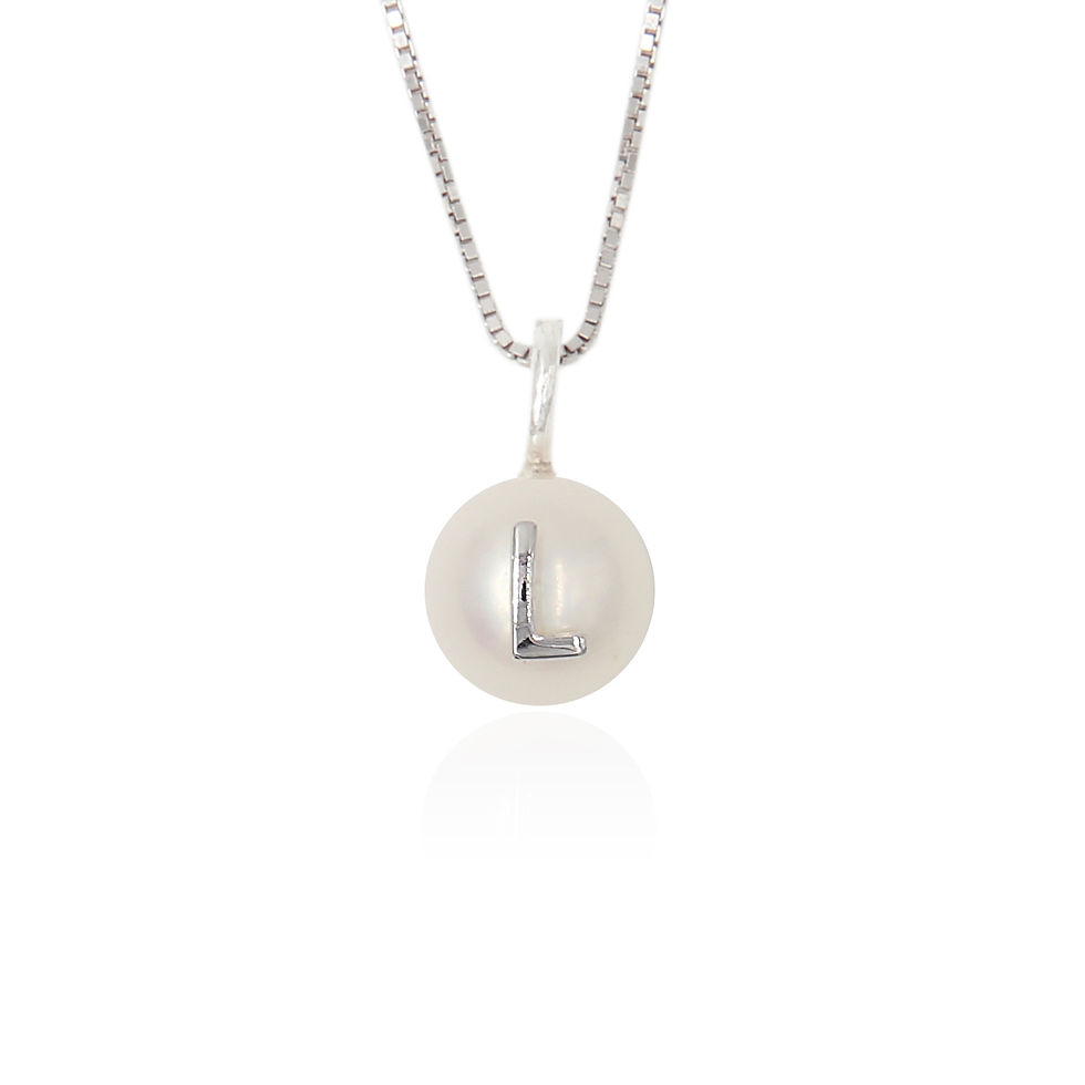 Thumbnail: Initial Pearl - Necklace (A-M)