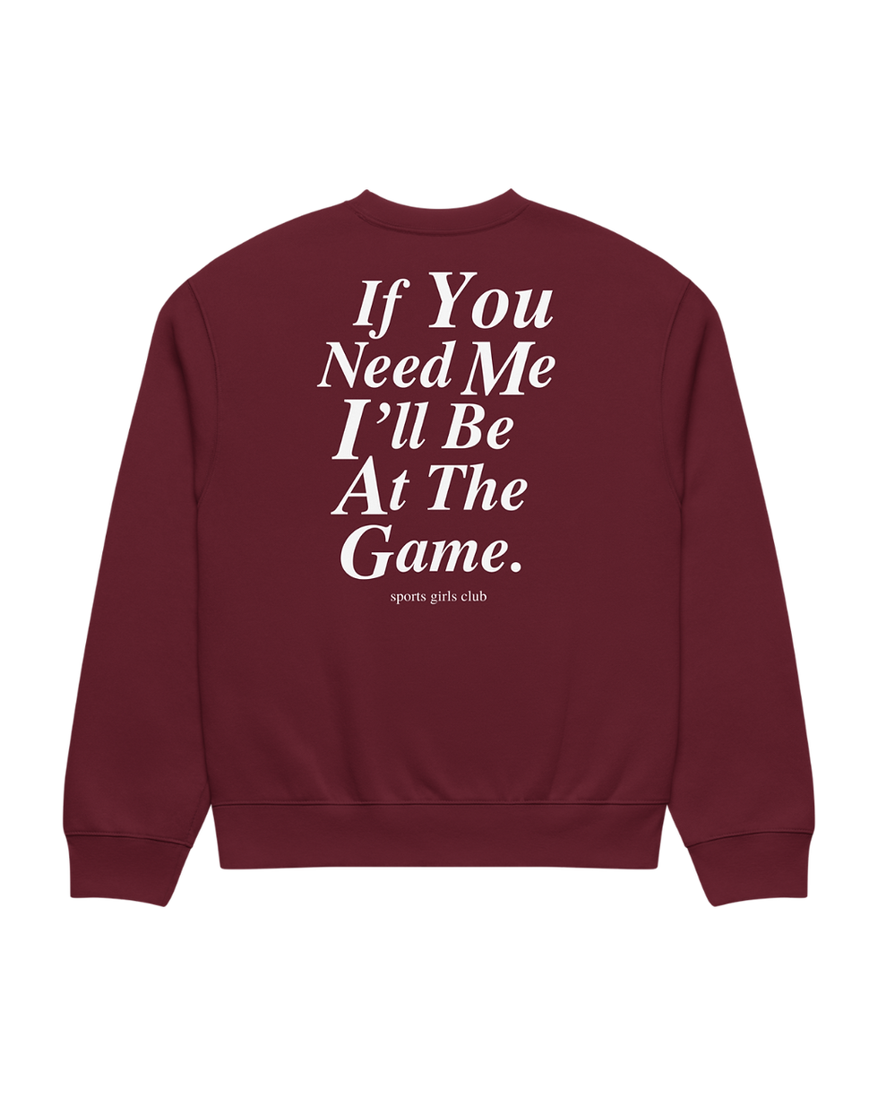 Thumbnail: At The Game Crew in Burgundy