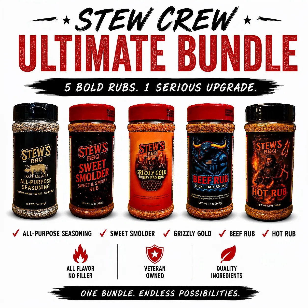 The Stew Crew Ultimate Rub Bundle