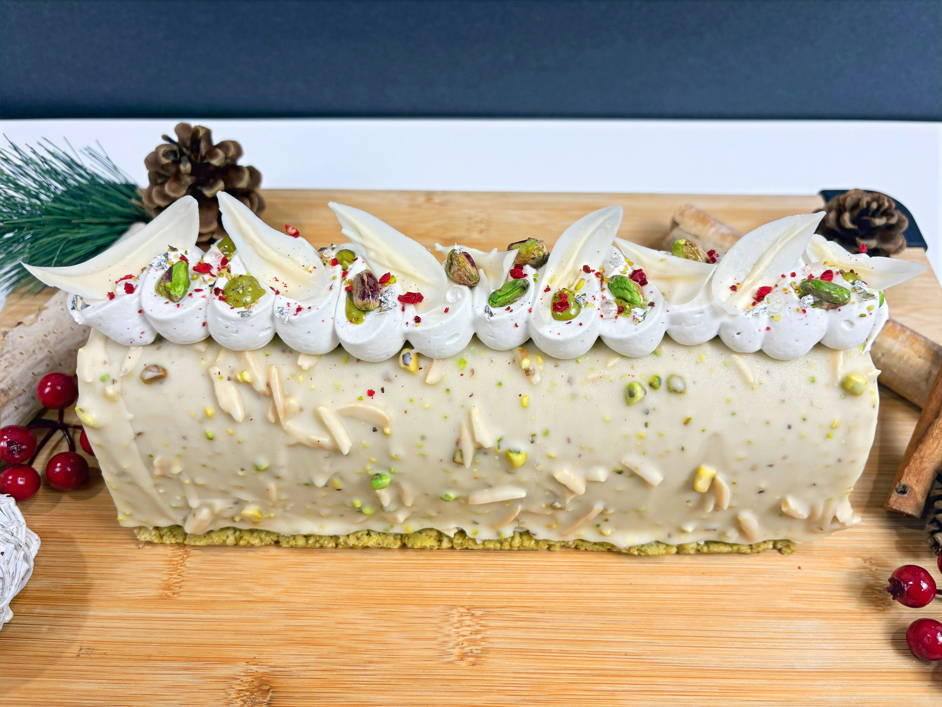 Bûche "En attendant le printemps"