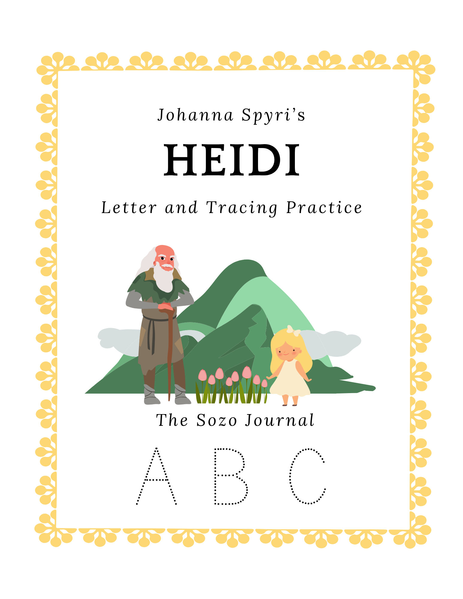 Heidi Letter and Tracing Practice Book - PDF