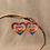 Thumbnail: Porcupine Quill Double Heart Earrings