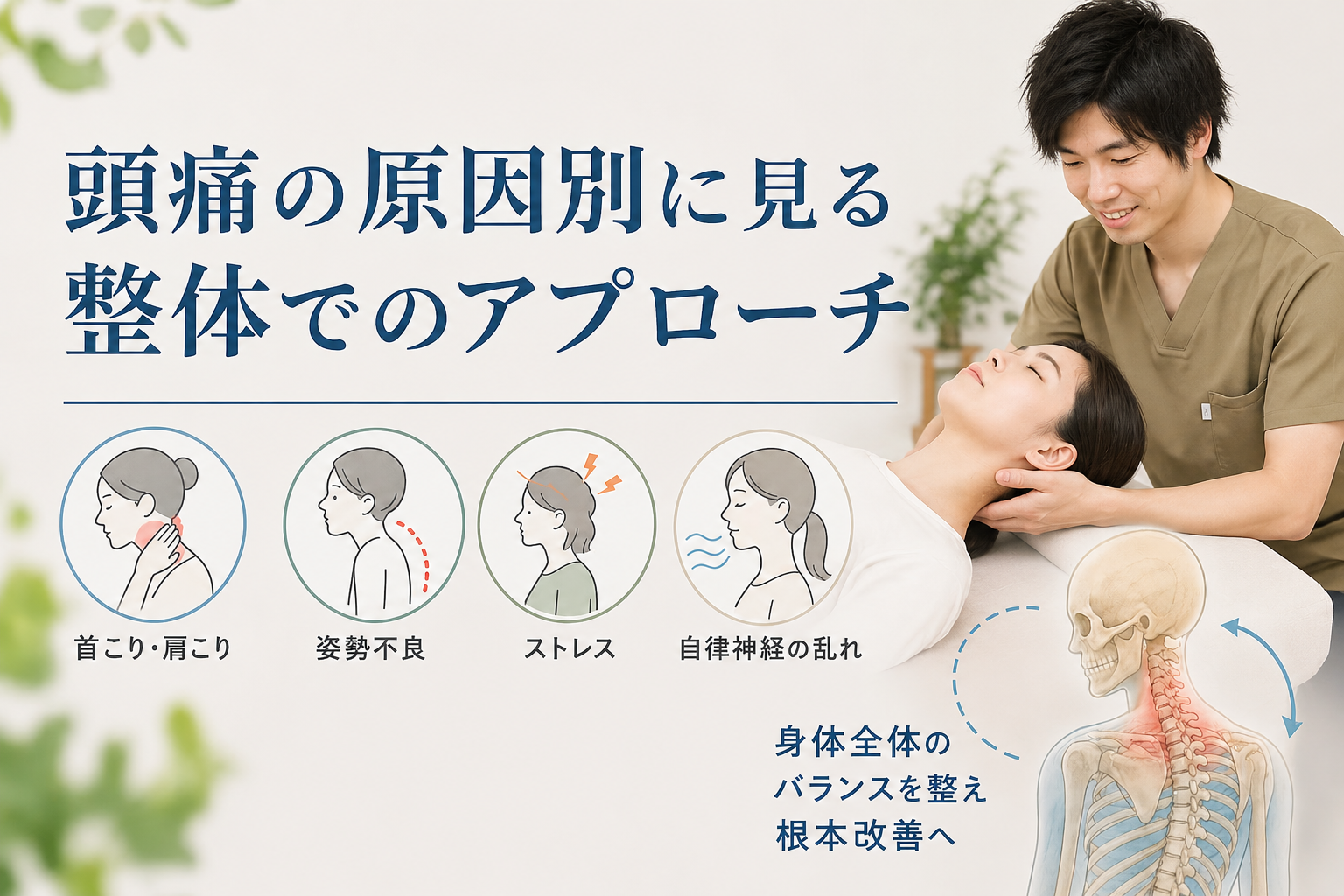 頭痛・寝違え・神経痛に速効！柳原DC頭頸部調整テクニック
