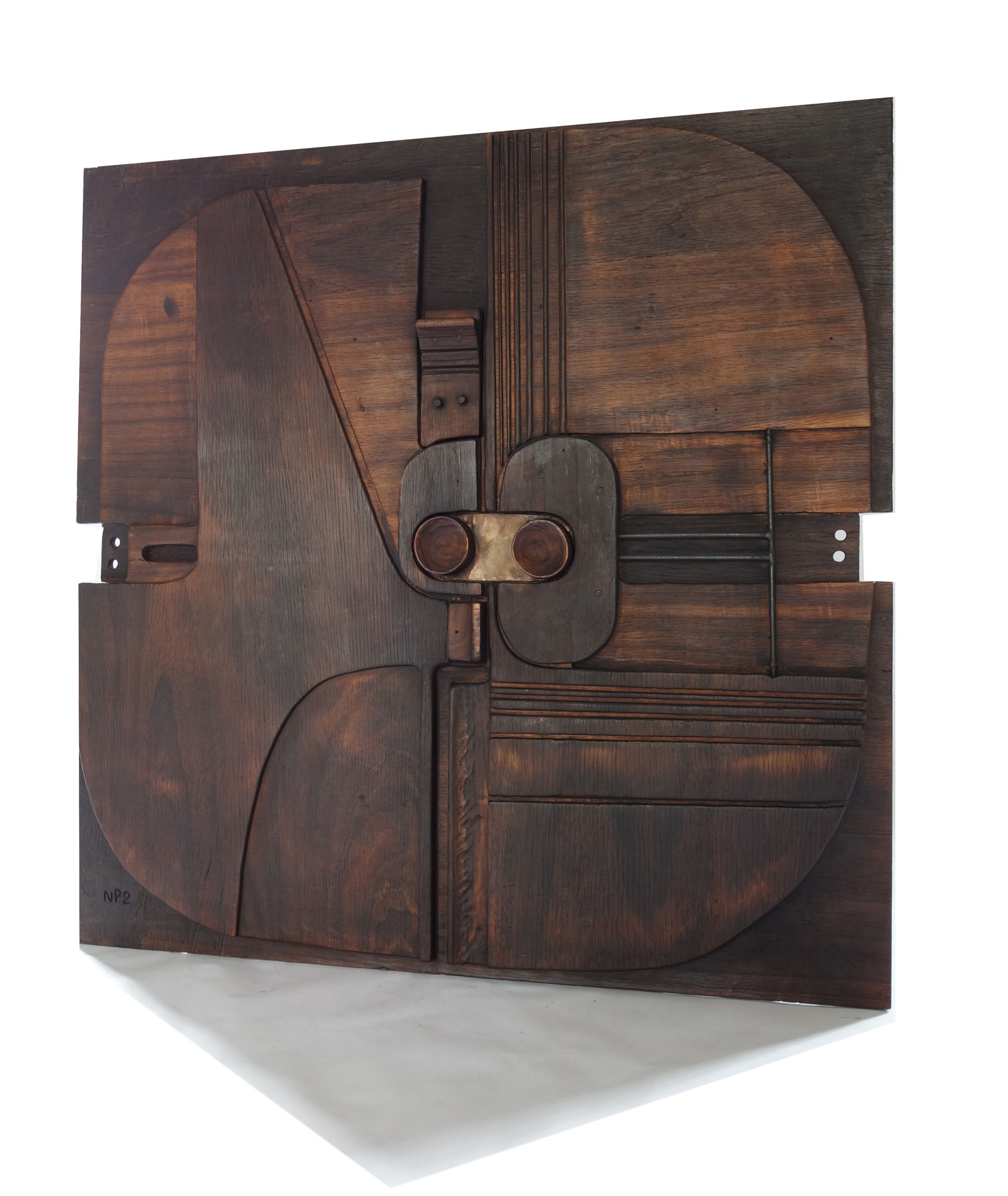 20TH CENTURY ITALIAN PLYWOOD PANEL BY NERONE CECCARELI PATUZZI FOR GRUPPO NP2