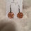 Thumbnail: Rose Gold Orchid Dangling Earrings